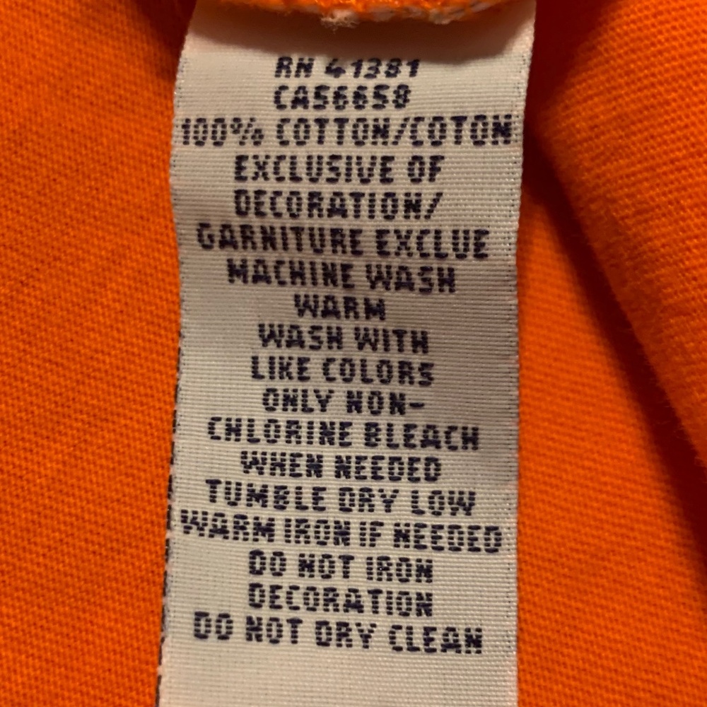 Polo Ralph Lauren Orange Short Sleeve T-Shirt M - Picture 5 of 5